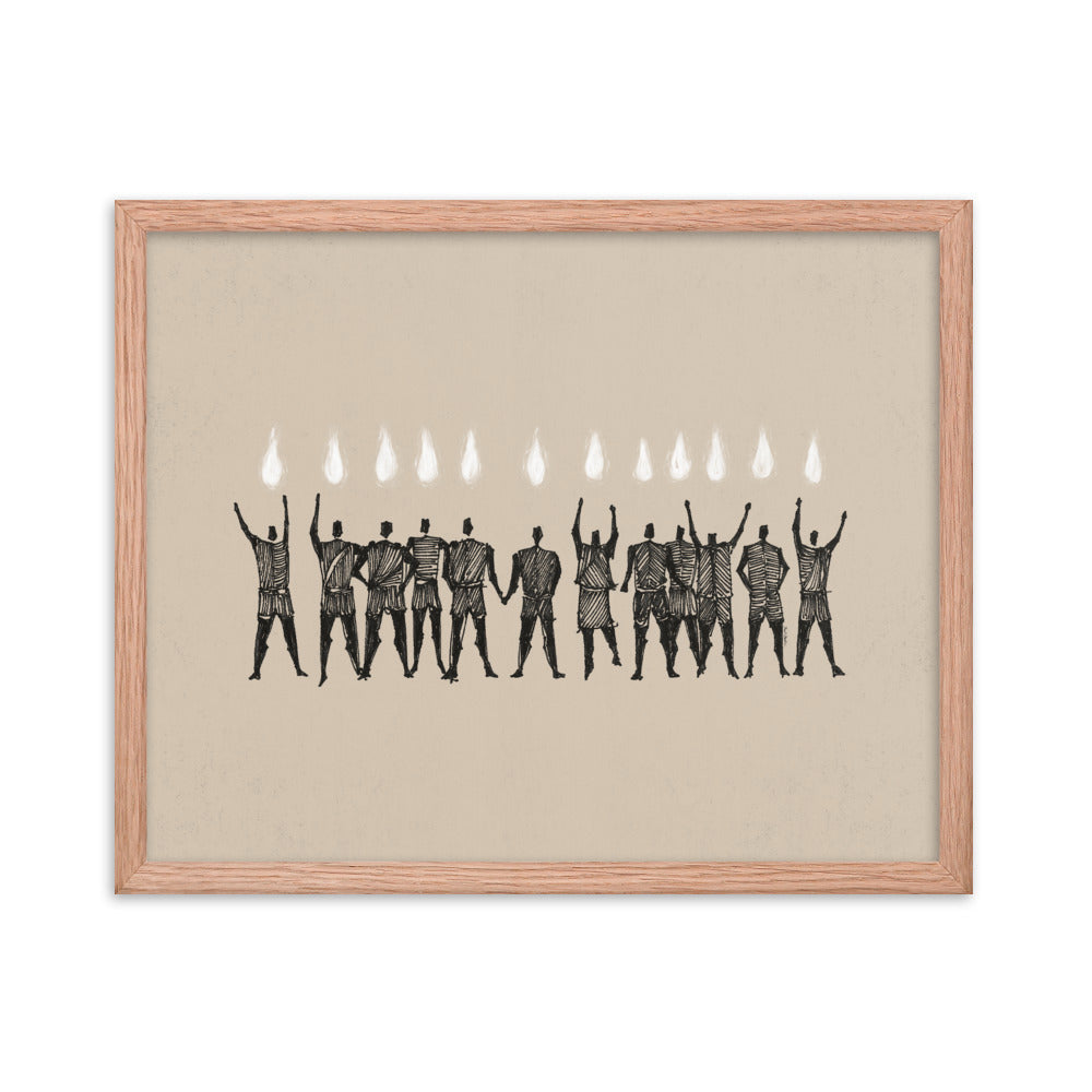 Holy Spirit Pentecost Tongues Fire - Framed