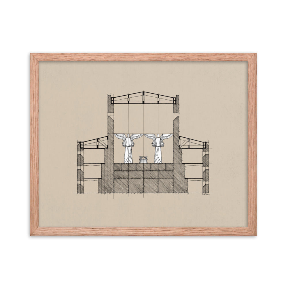 Solomon's Temple Holy of Holies - Framed