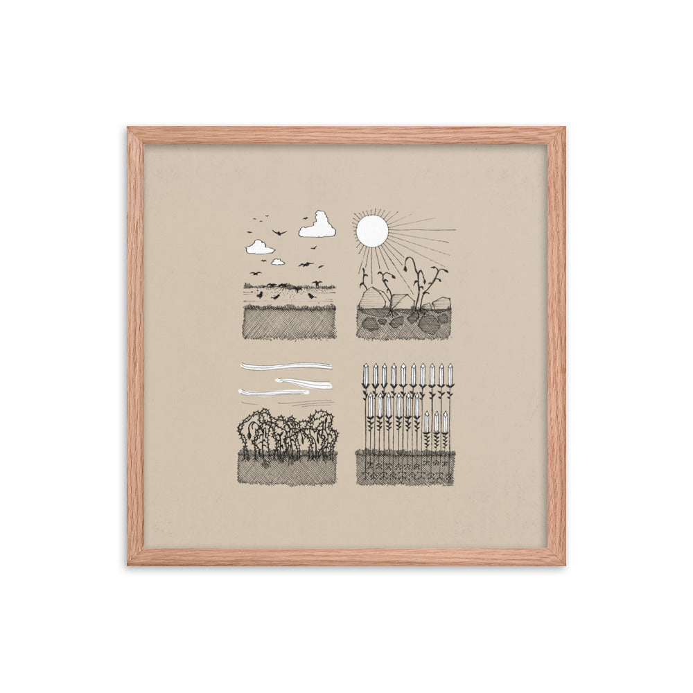 Parable of the Sower & Four Soils - Framed