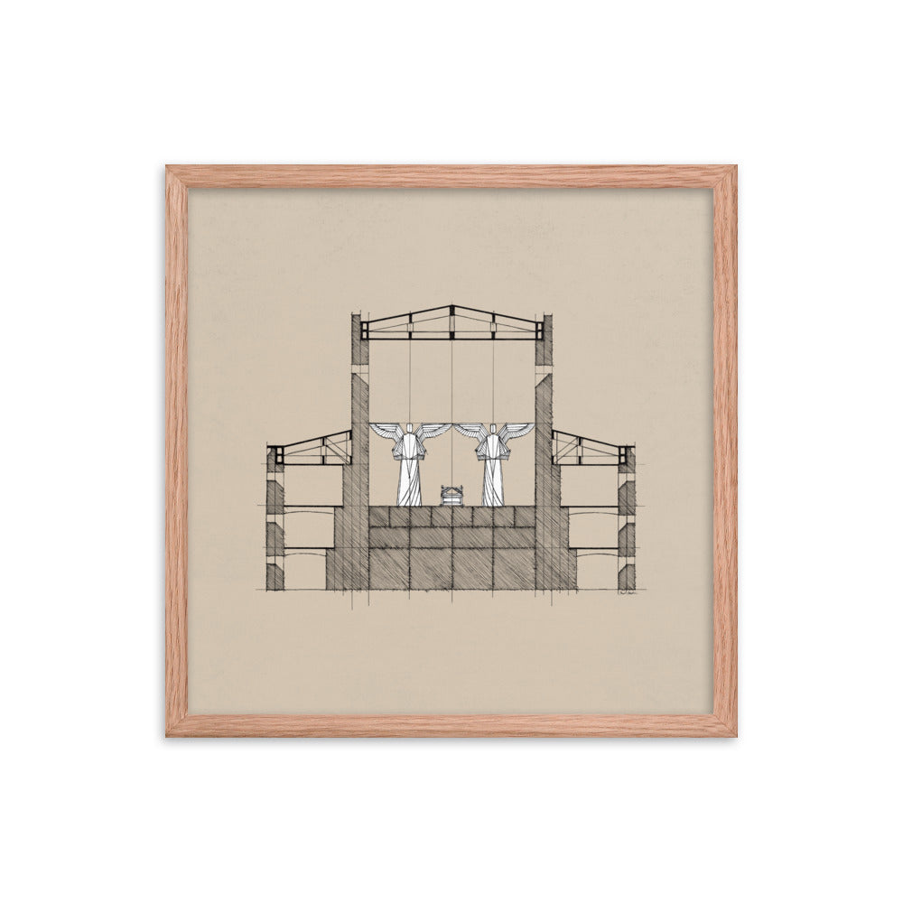 Solomon's Temple Holy of Holies - Framed