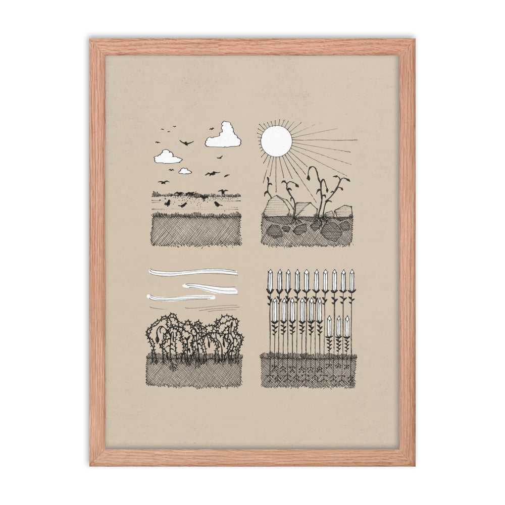 Parable of the Sower & Four Soils - Framed