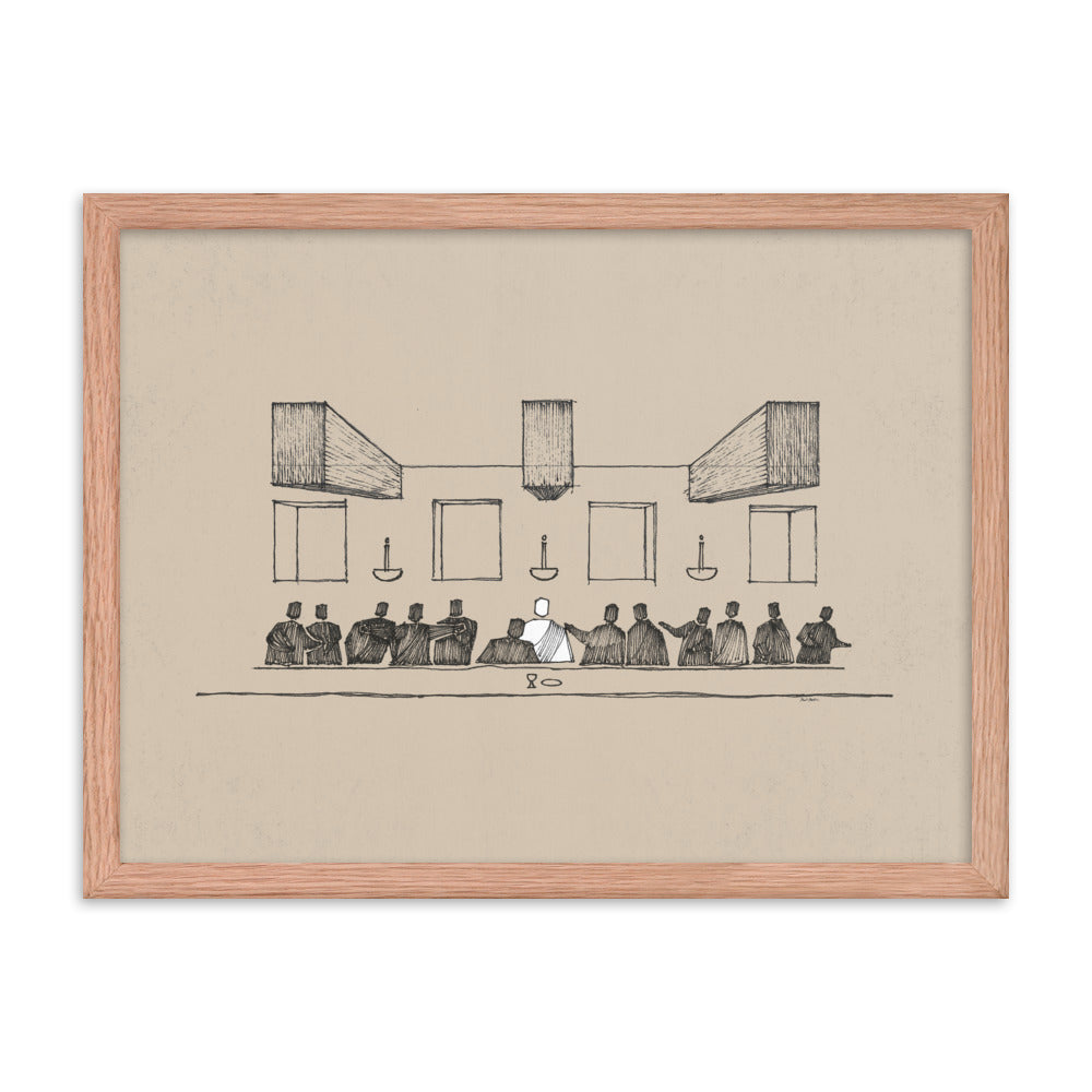 The Last Supper Passover Meal - Framed