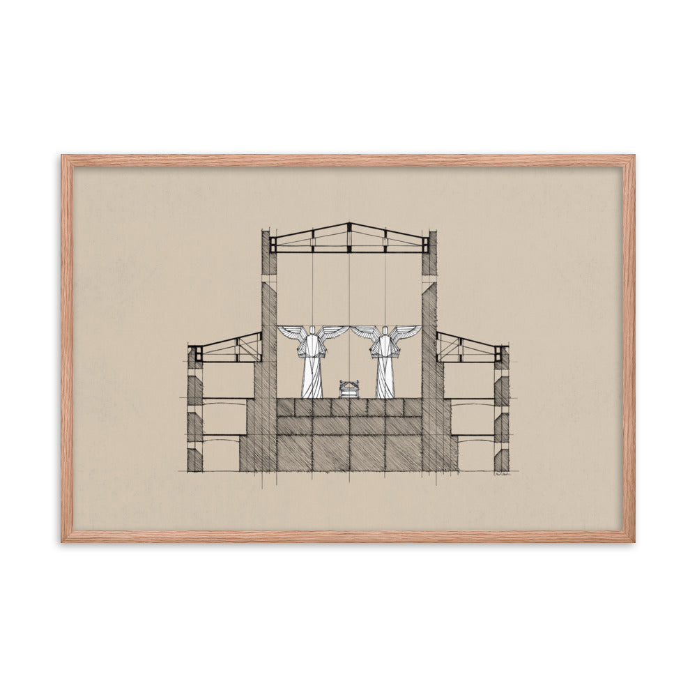 Solomon's Temple Holy of Holies - Framed