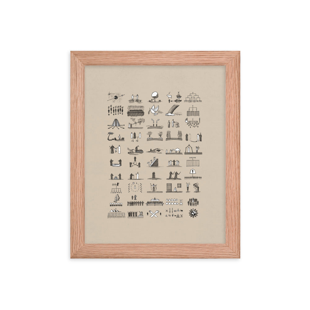 Genesis 50 Chapter Sketches - Framed