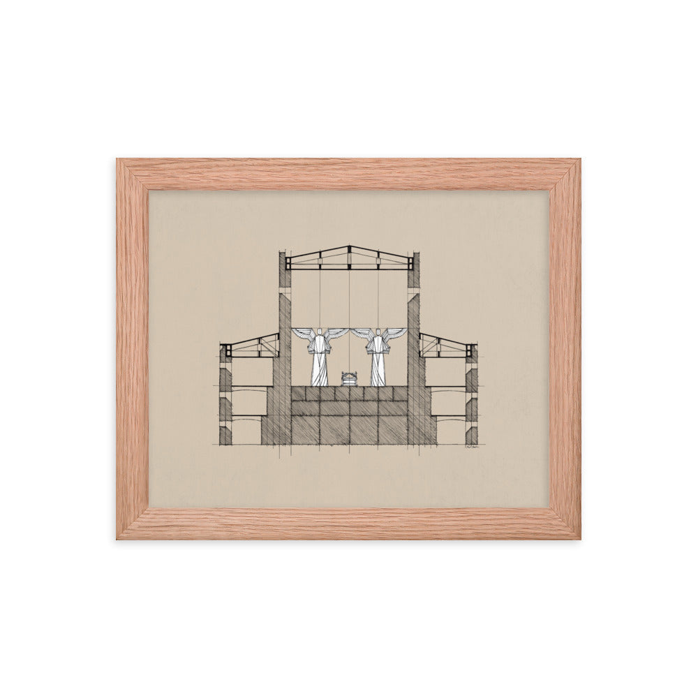 Solomon's Temple Holy of Holies - Framed