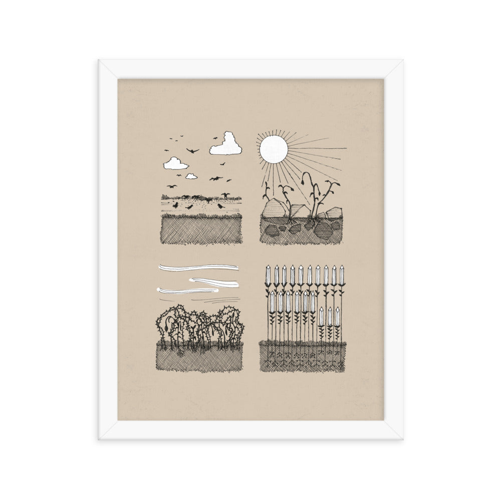 Parable of the Sower & Four Soils - Framed