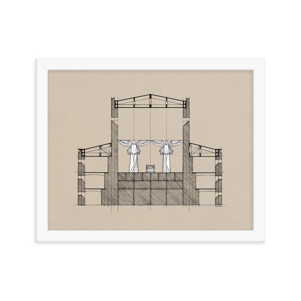 Solomon's Temple Holy of Holies - Framed