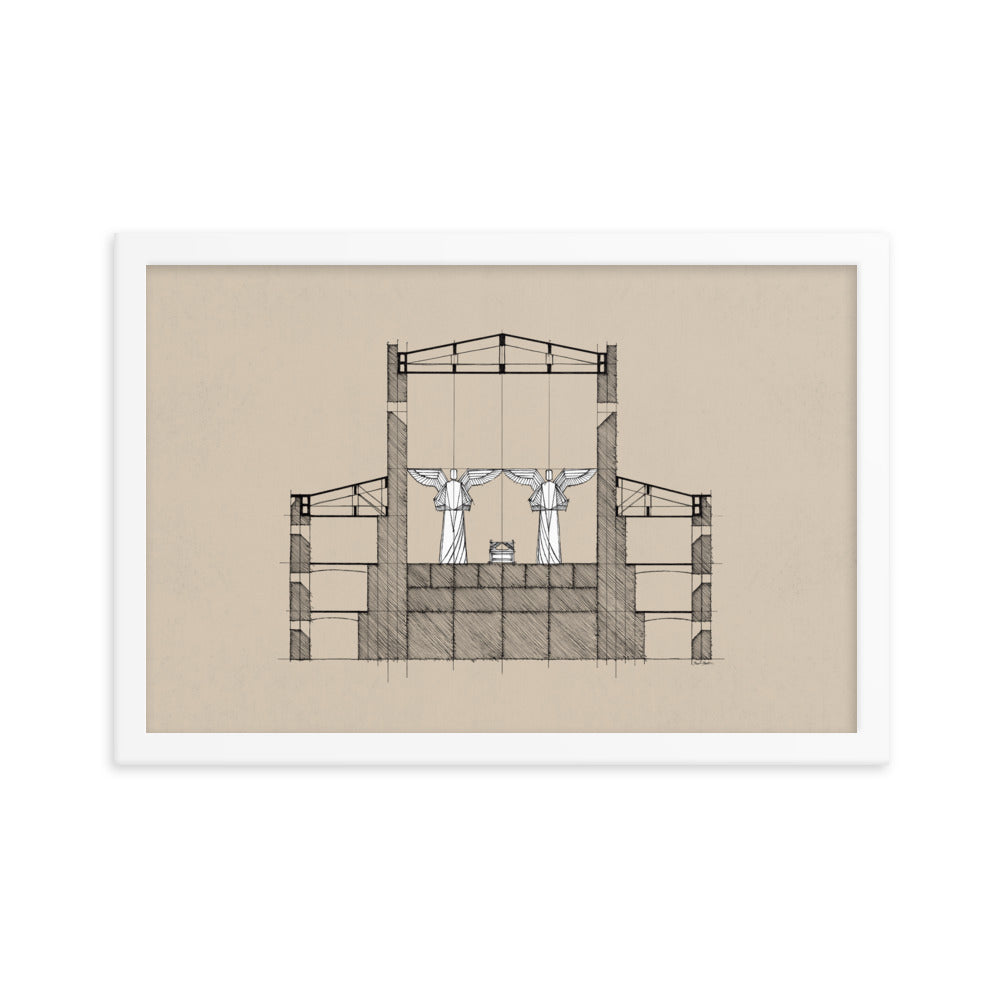 Solomon's Temple Holy of Holies - Framed