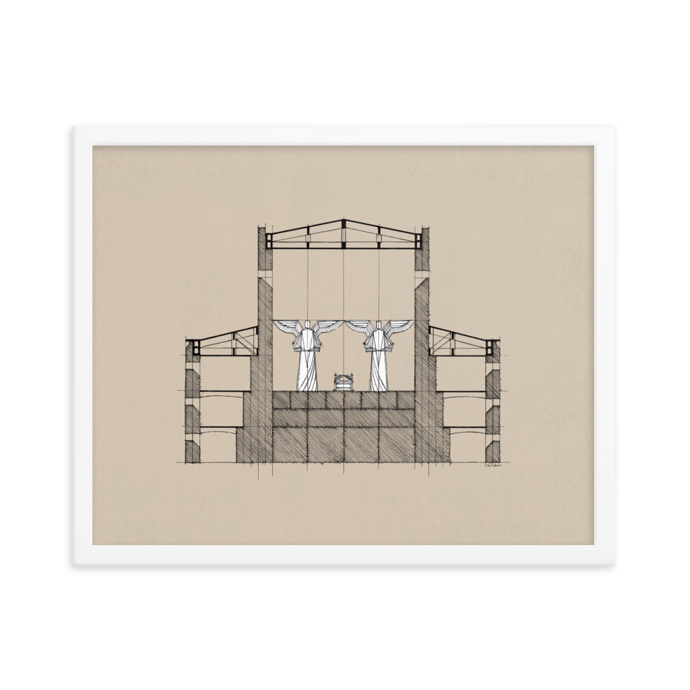 Solomon's Temple Holy of Holies - Framed