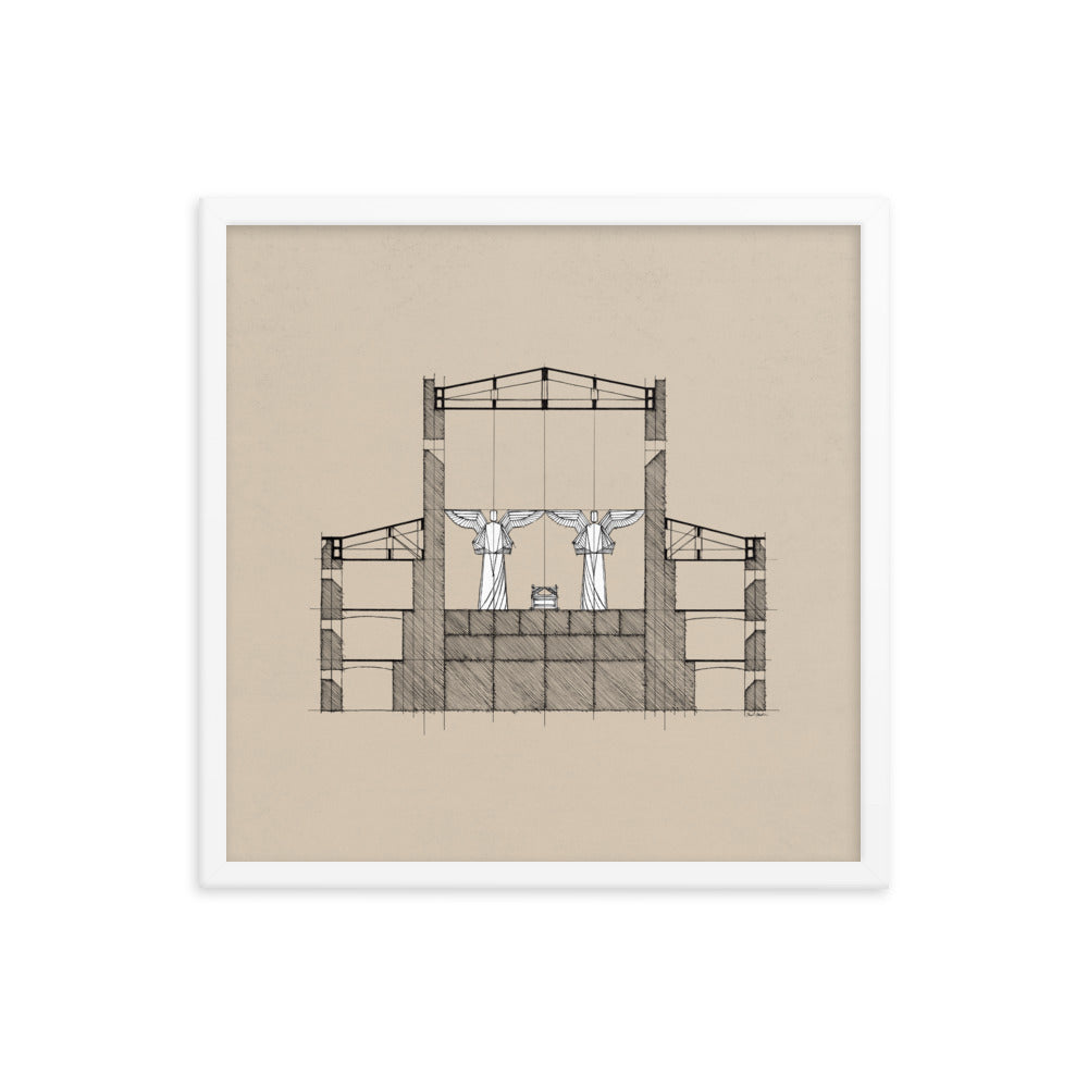 Solomon's Temple Holy of Holies - Framed