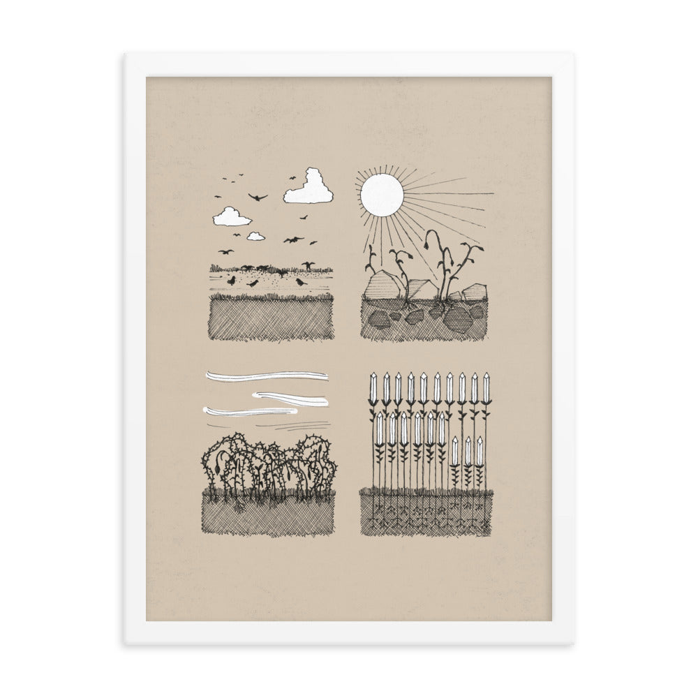 Parable of the Sower & Four Soils - Framed