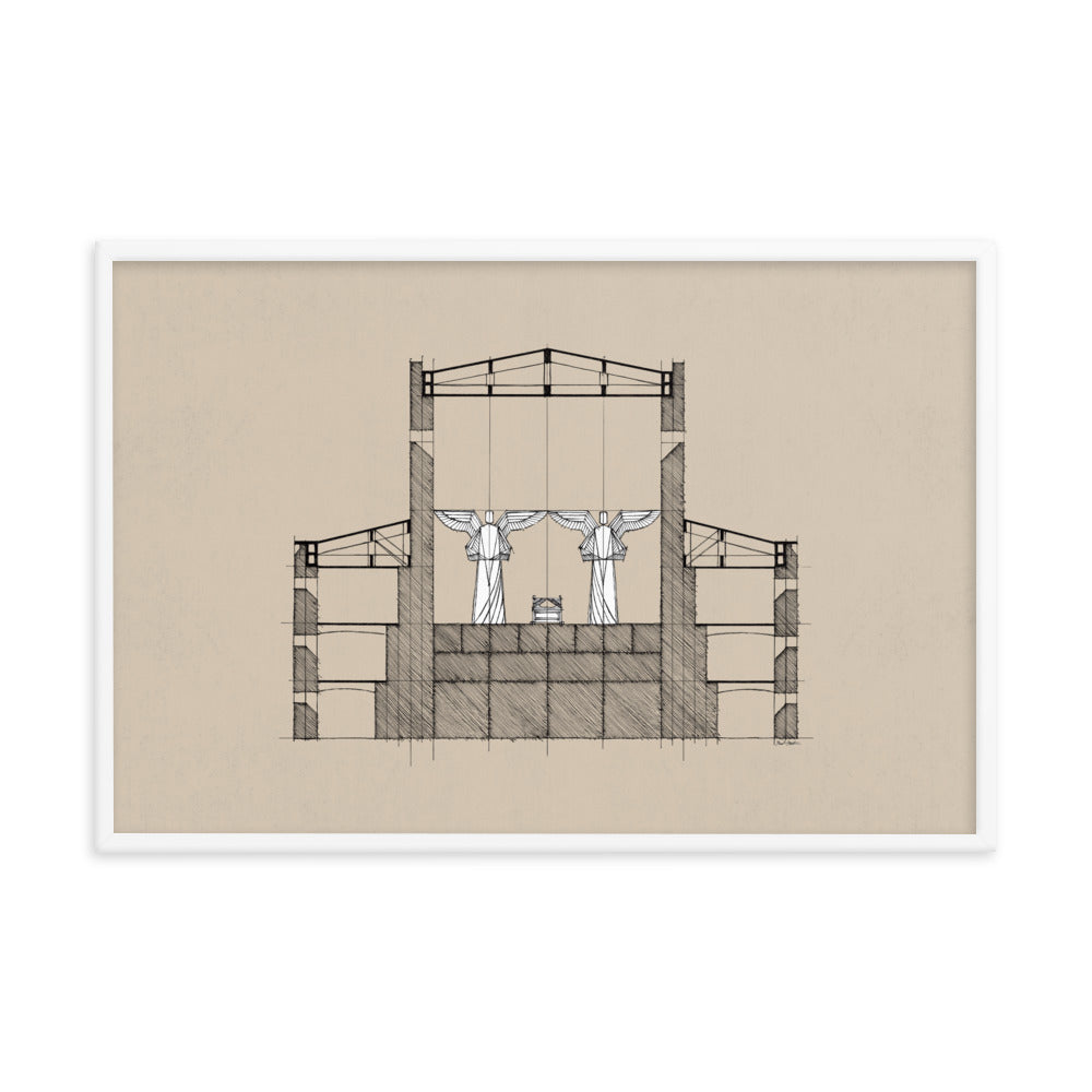 Solomon's Temple Holy of Holies - Framed