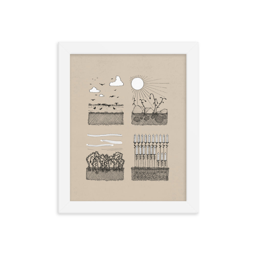 Parable of the Sower & Four Soils - Framed