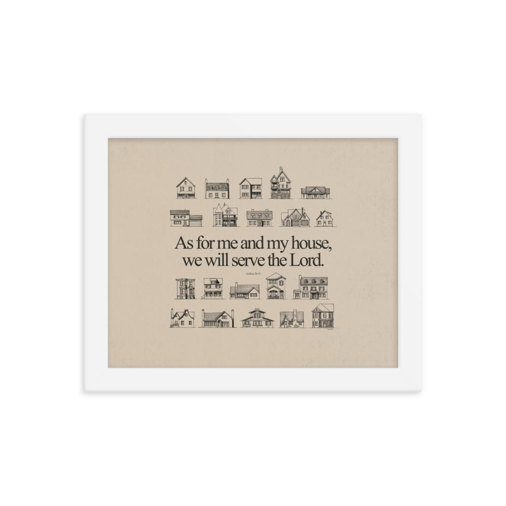 As For Me and My House Joshua 24:15 - Framed