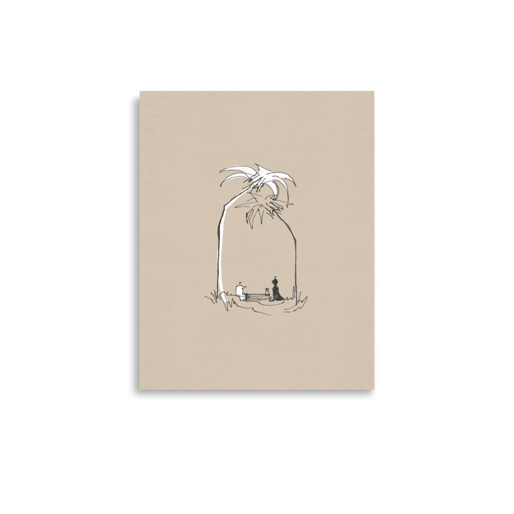 Woman at the Well Minimalist (John 4:4-26) - Poster