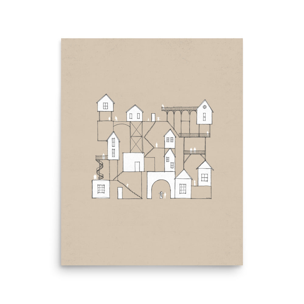 My Father's House Many Rooms Vertical - Poster