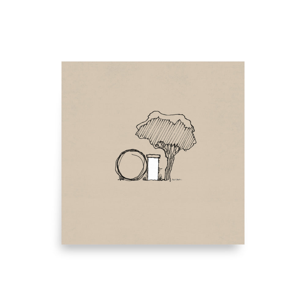 Empty Tomb Minimalist Art - Poster