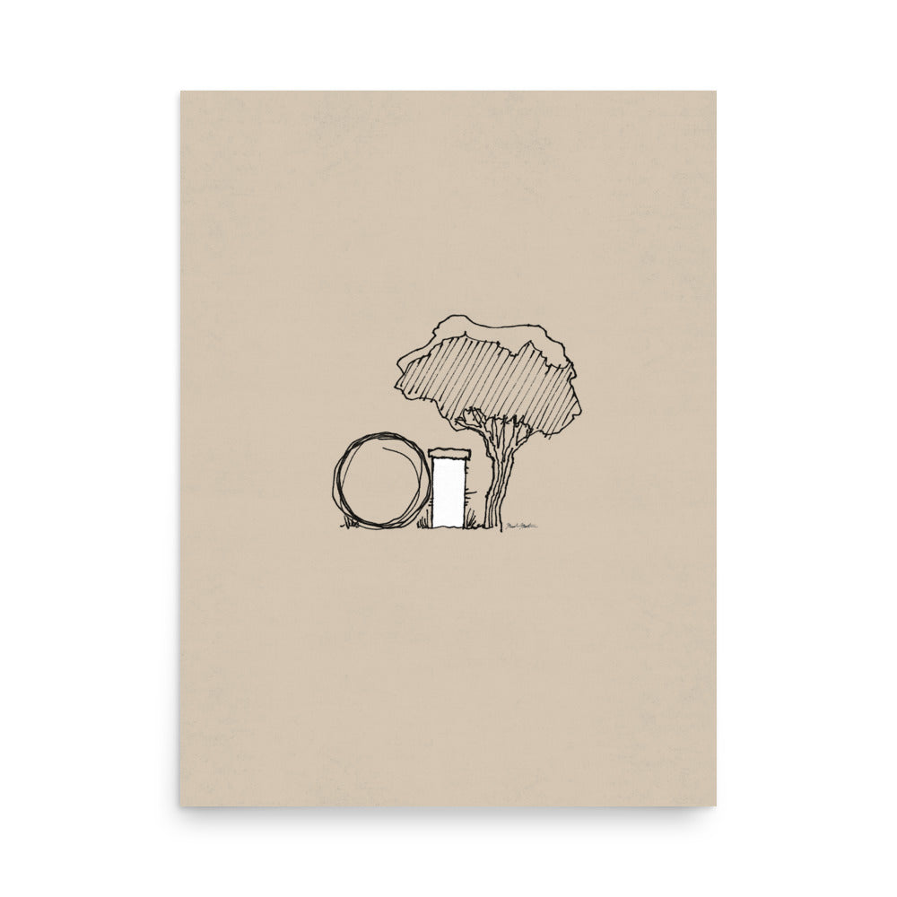 Empty Tomb Minimalist Art - Poster