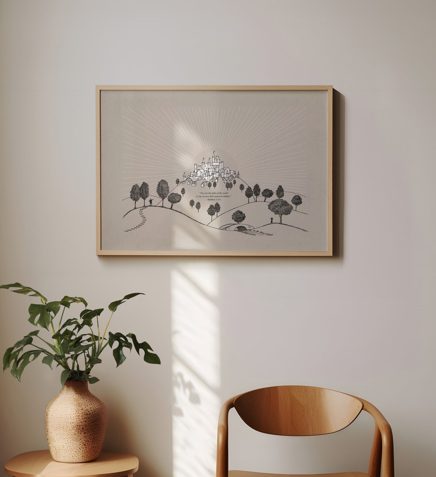 City Set on a Hill - Digital Print