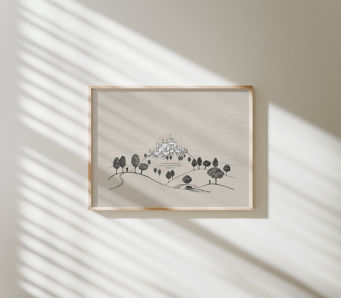 City Set on a Hill - Digital Print