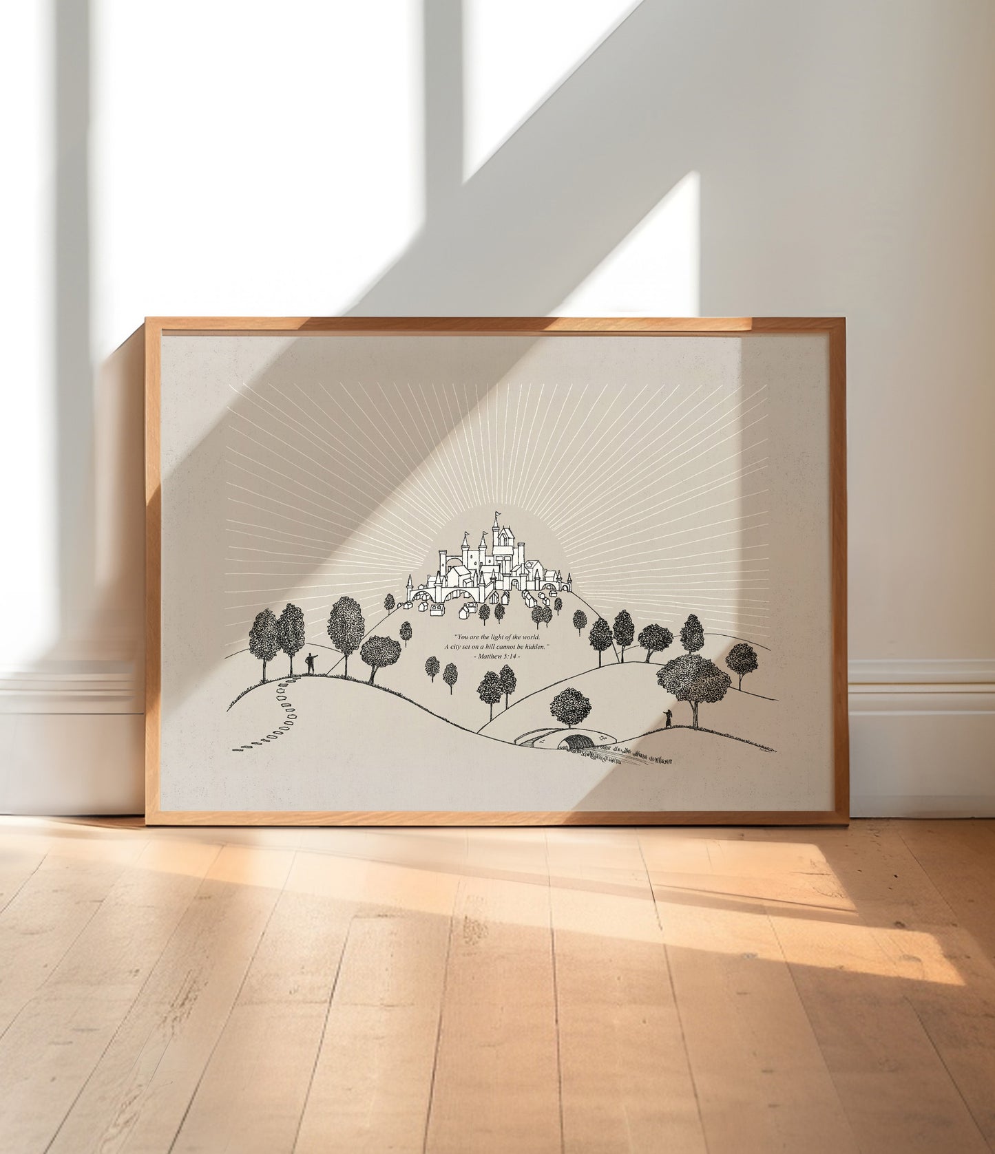 City Set on a Hill - Digital Print