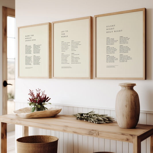 Christmas Songs Hymns - Digital Print