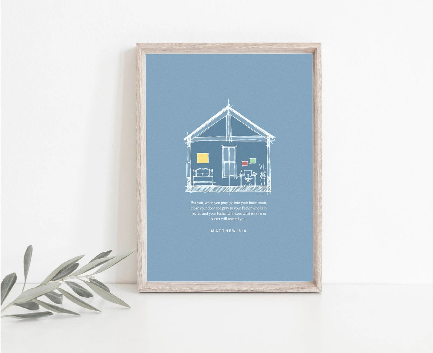 Inner Room Prayer Matthew 6 - Digital Print