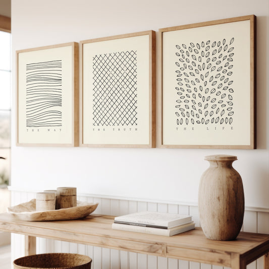 The Way the Truth the Life Set - Digital Print