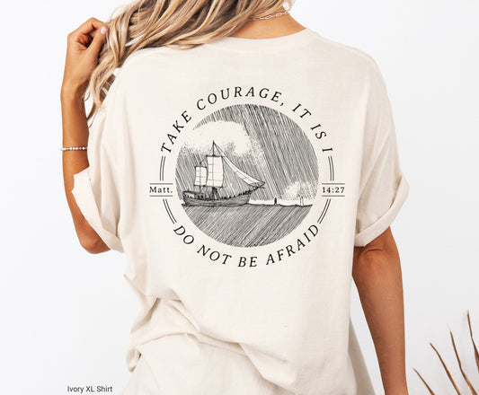 Walk on Water Take Courage - Unisex Garment-Dyed T-shirt - Comfort Colors®