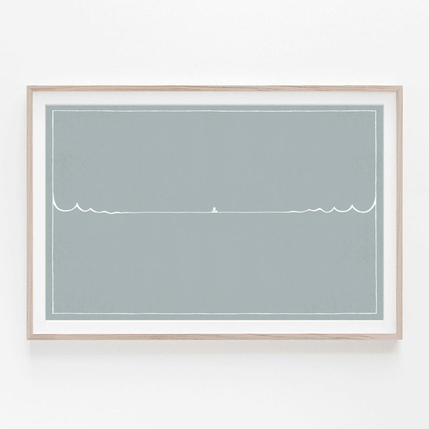 Jesus Stills Sea ("Hush Be Still") - Digital Print