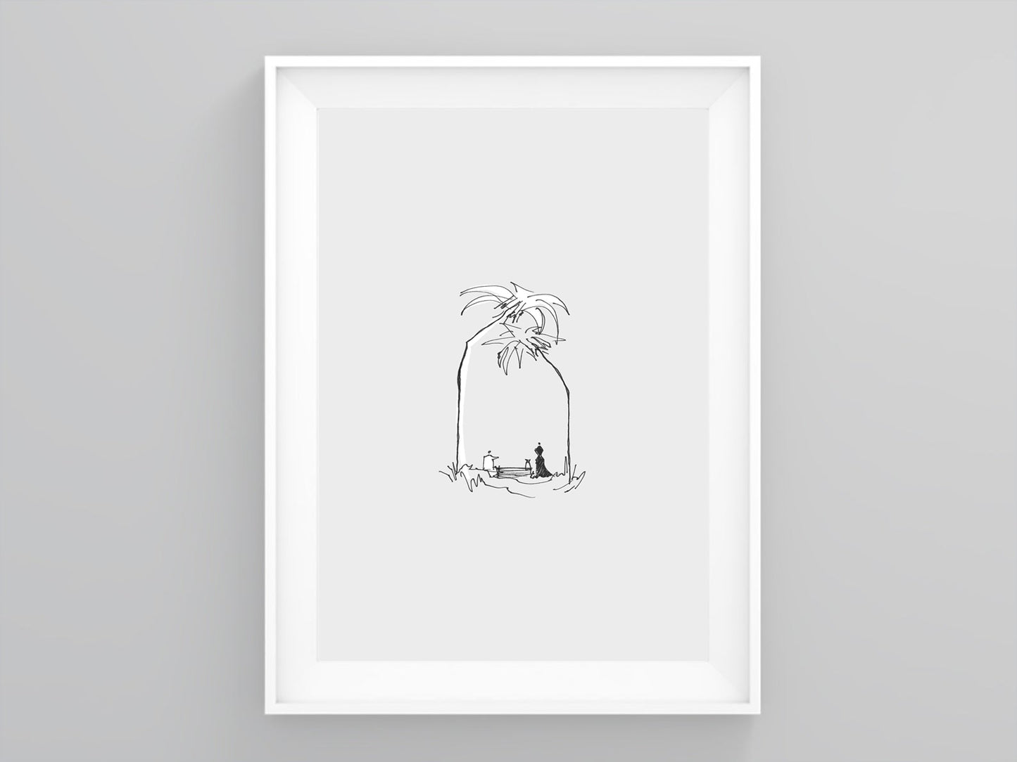 Woman at the Well Minimalist (John 4:4-26) - Digital Print