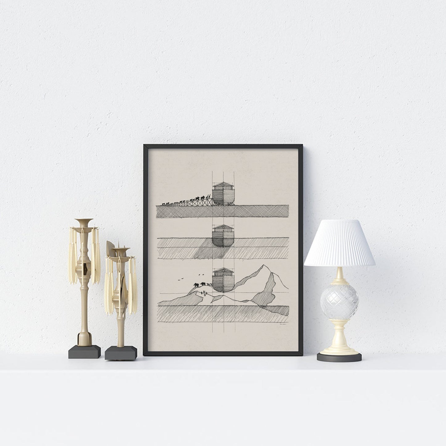 Noah's Ark 3 Stages - Digital Print