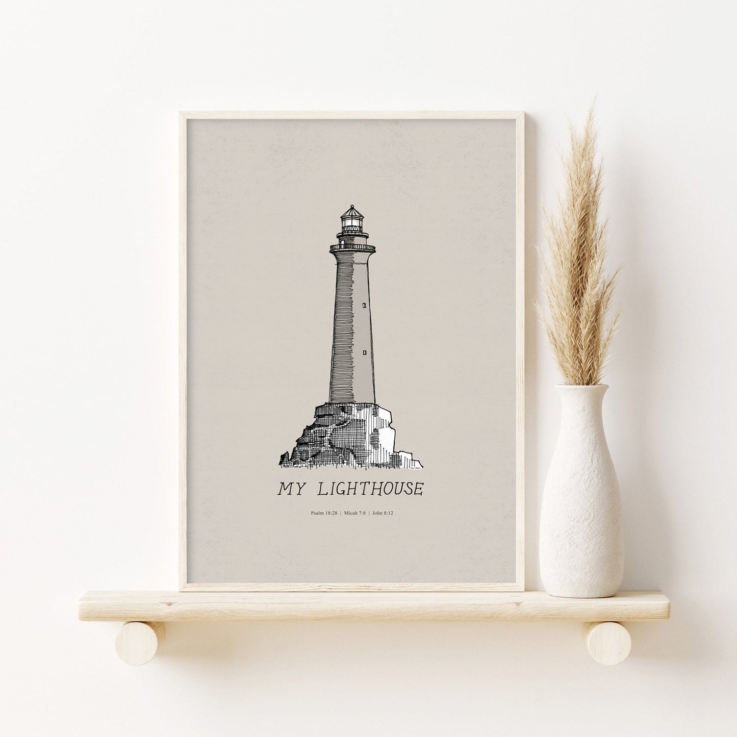 My Lighthouse - I AM the Light of the World - Digital Print