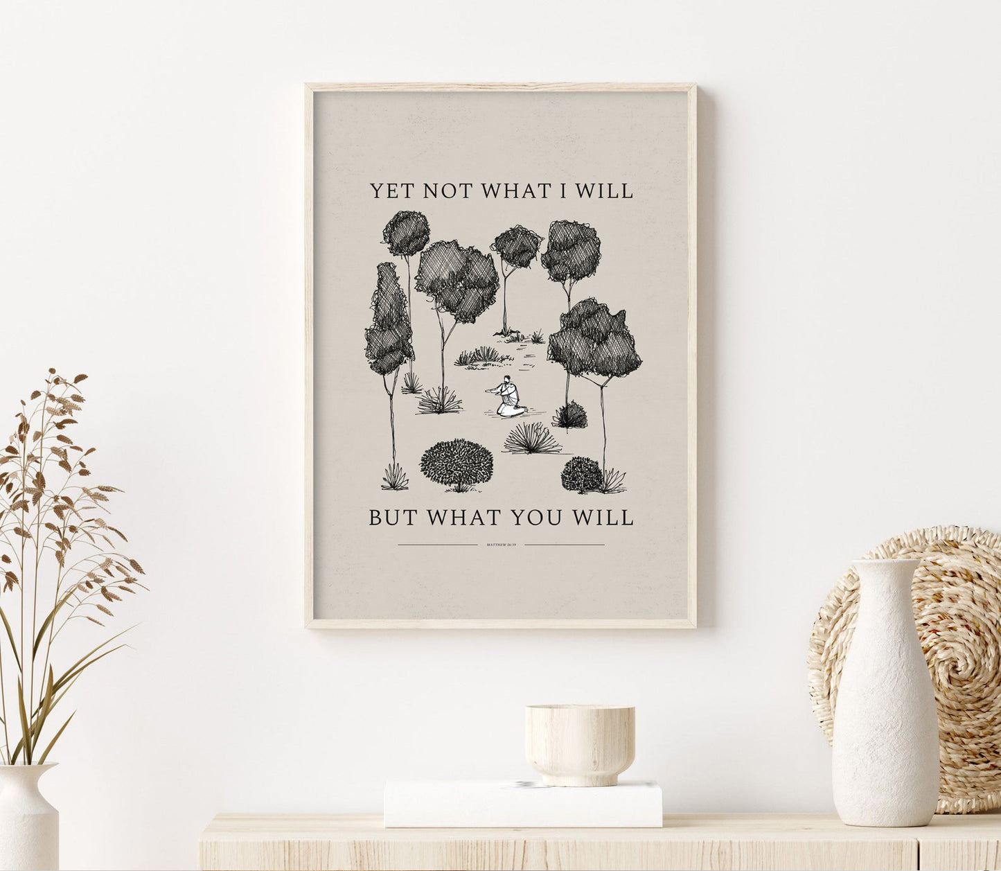 Not What I Will But What You Will, Garden of Gethsemane - Digital Print