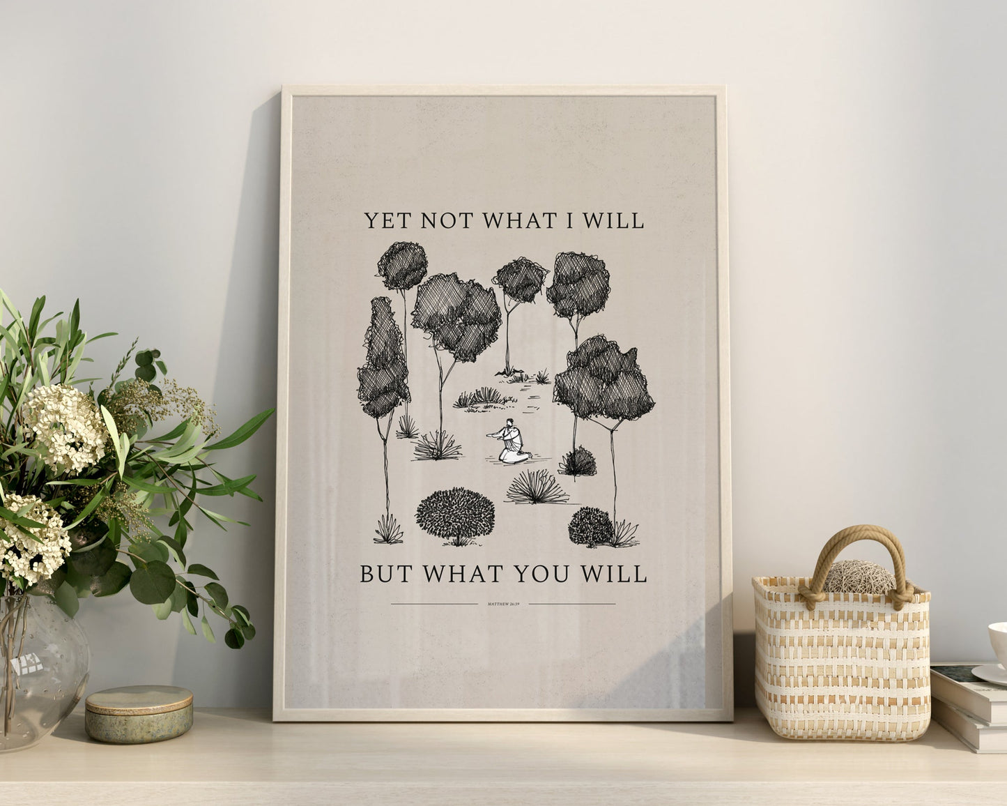 Not What I Will But What You Will, Garden of Gethsemane - Digital Print