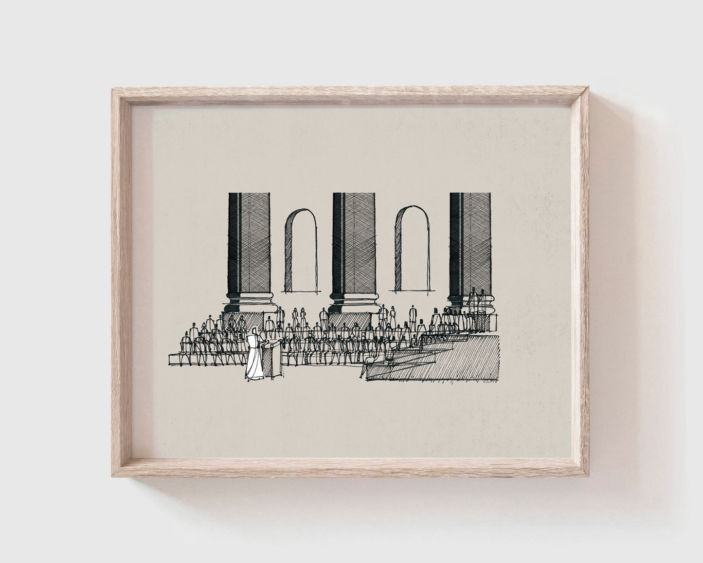 Jesus Teaching in the Synagogue on Sabbath - Digital Print