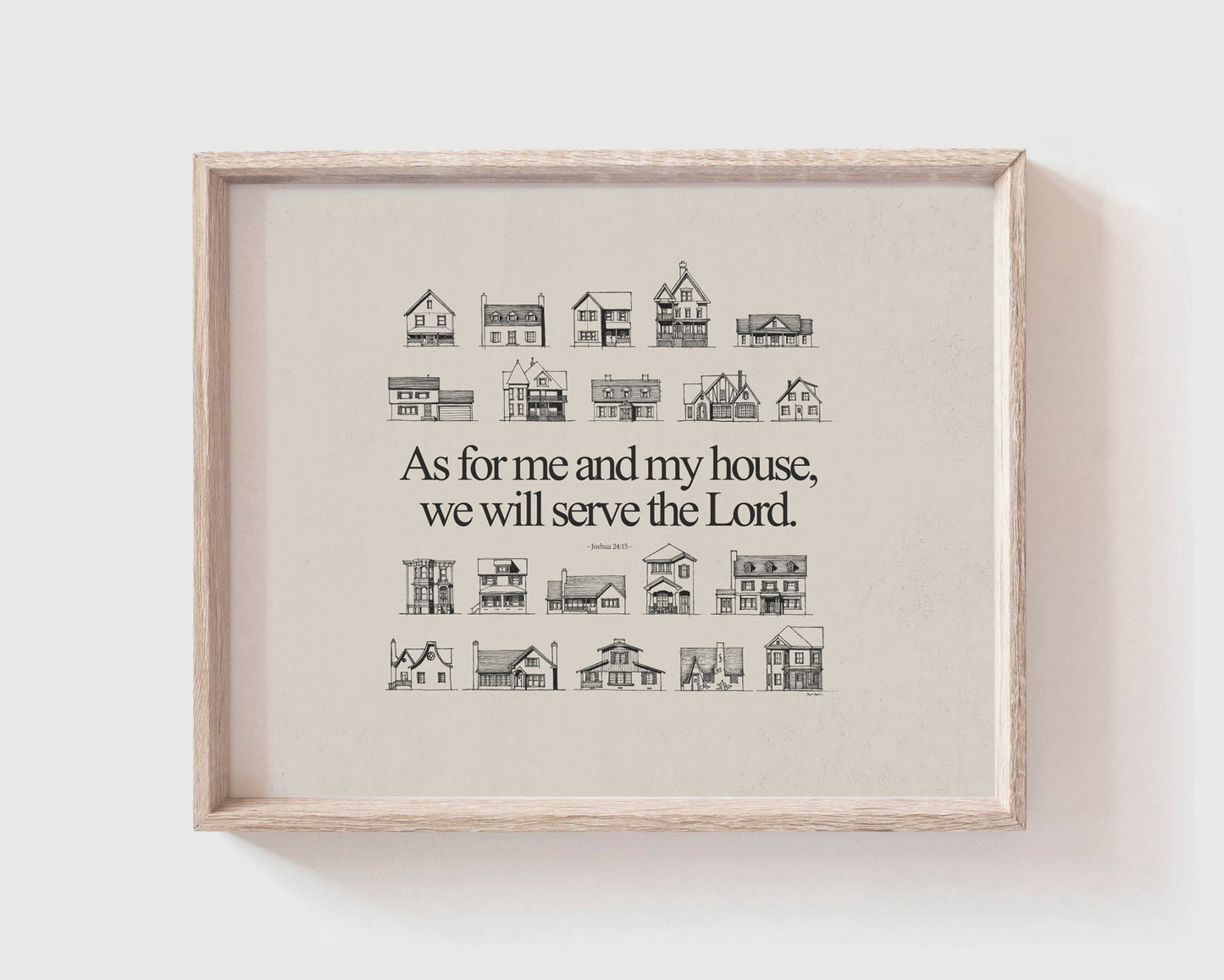 As For Me and My House We Will Serve the Lord - Digital Print