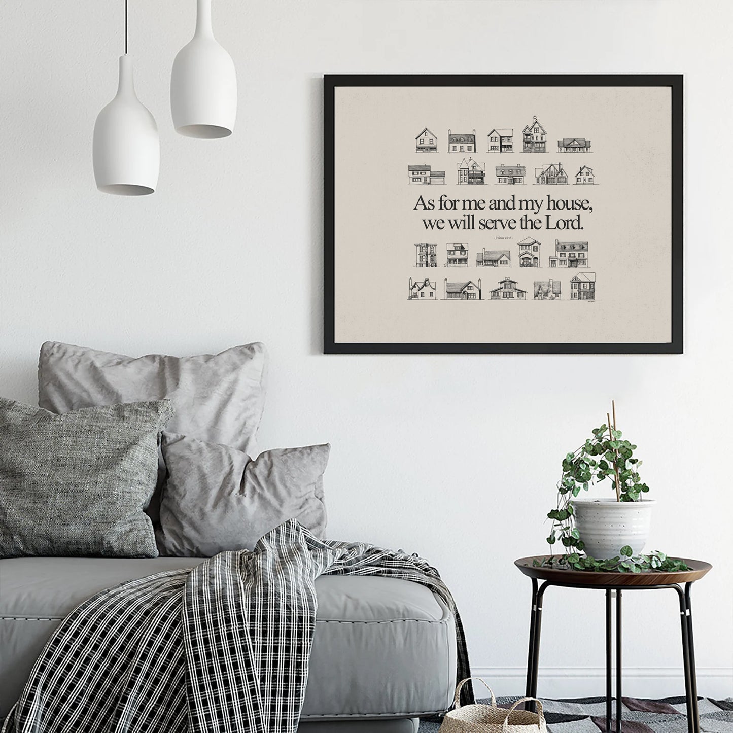 As For Me and My House We Will Serve the Lord - Digital Print