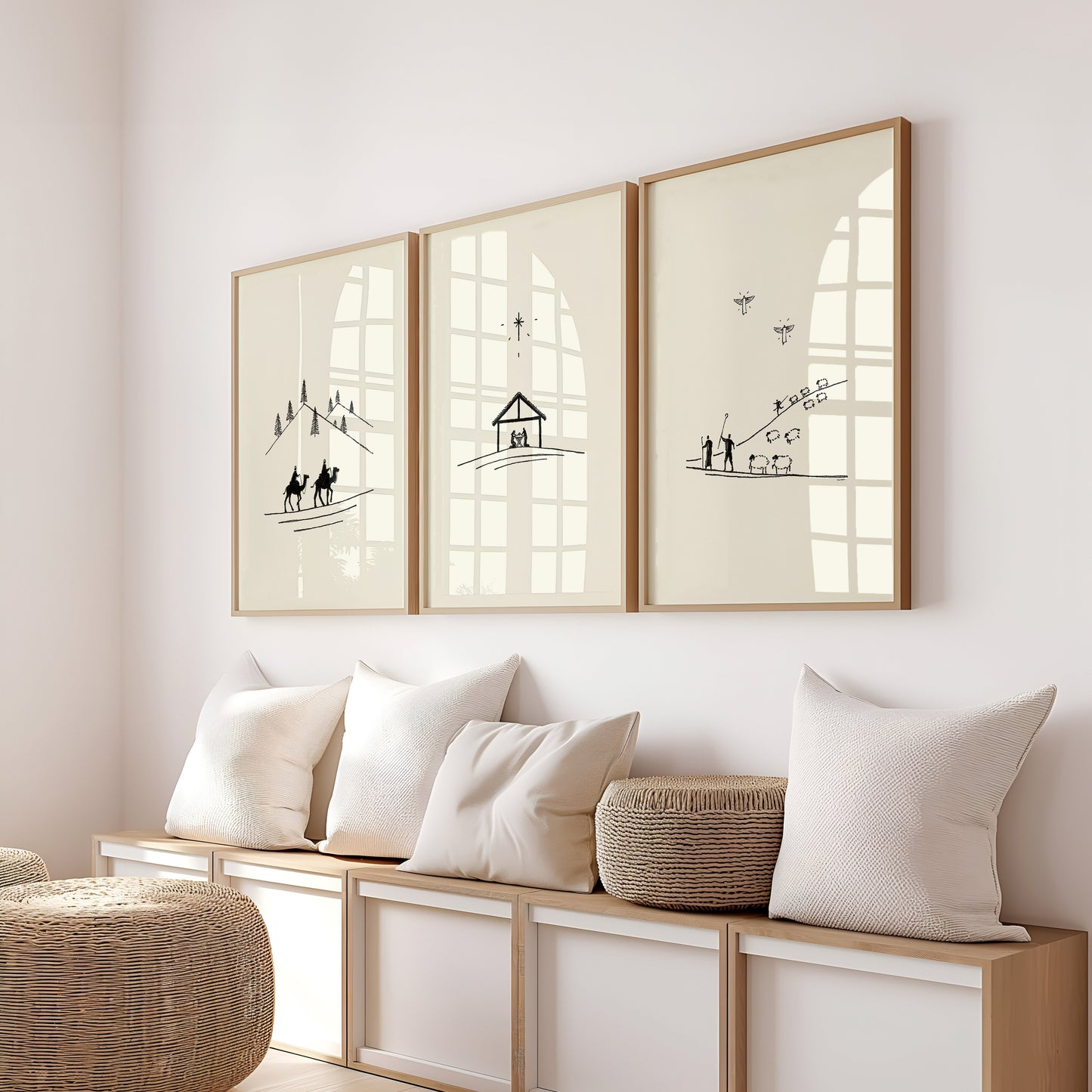 Nativity Christmas Set - Digital Print