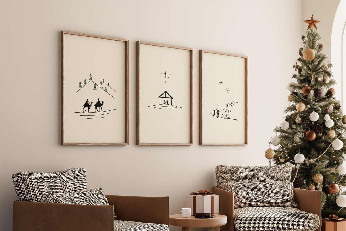 Nativity Christmas Set - Digital Print
