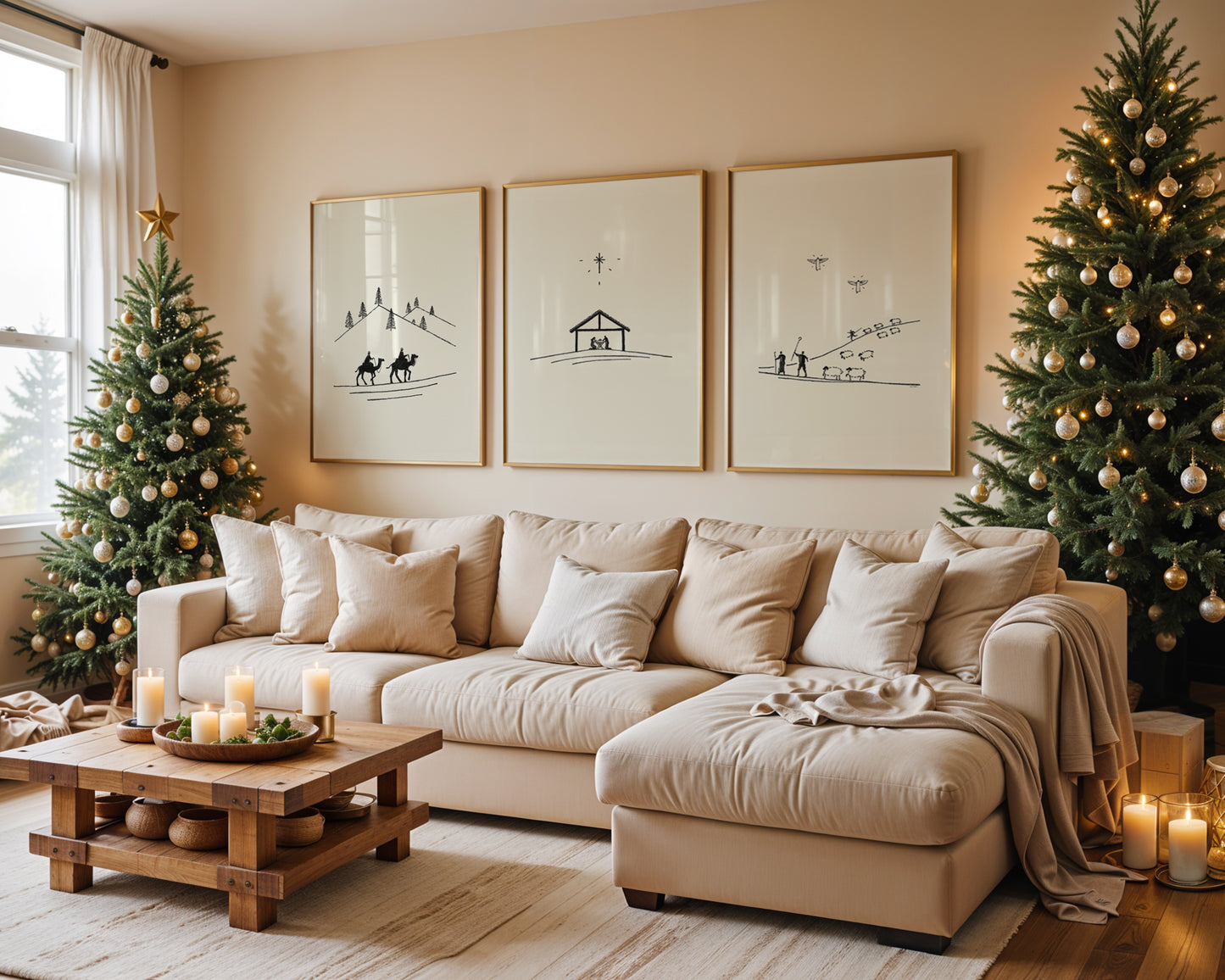 Nativity Christmas Set - Digital Print