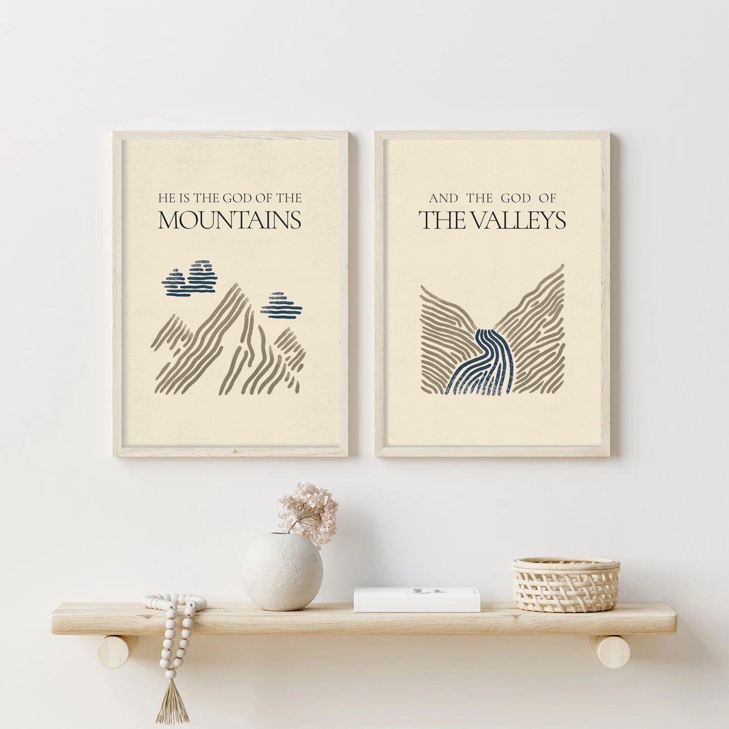 God of Mountains and Valleys Set - Digital Print