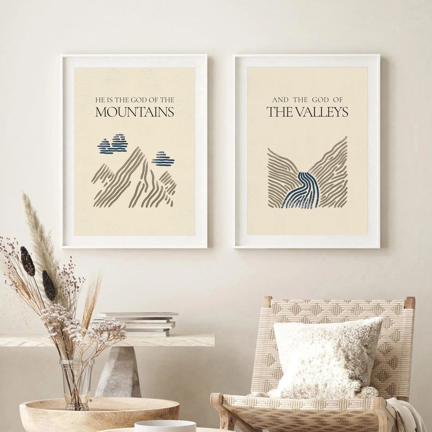 God of Mountains and Valleys Set - Digital Print