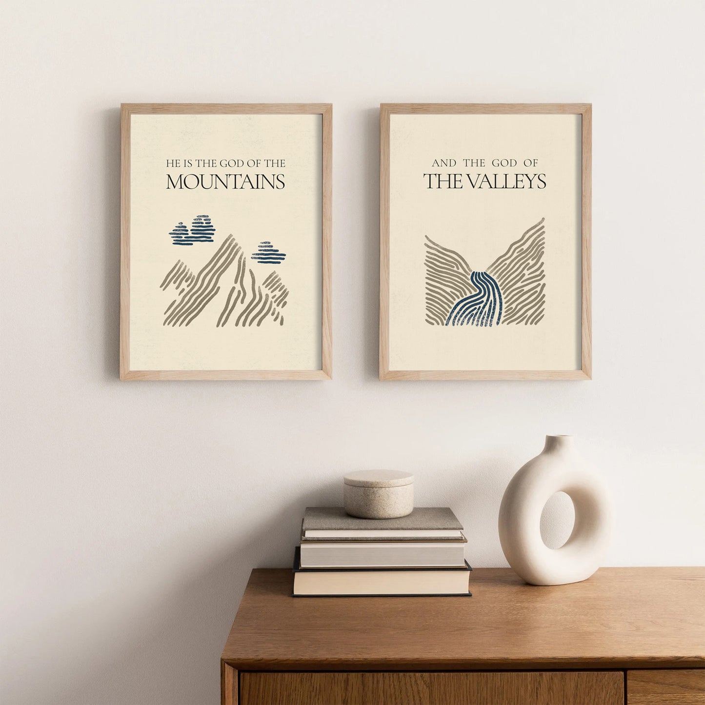 God of Mountains and Valleys Set - Digital Print