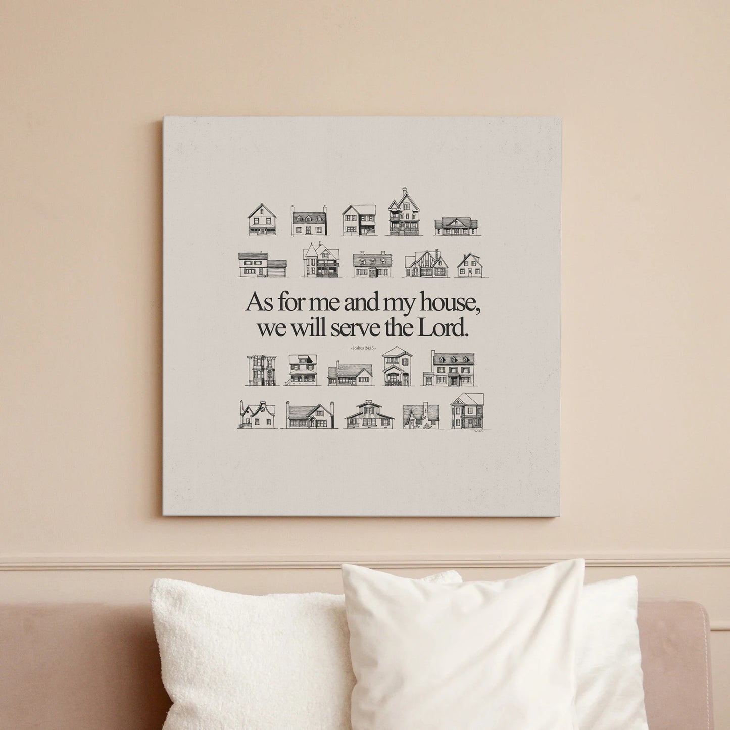 As For Me and My House We Will Serve the Lord - Digital Print