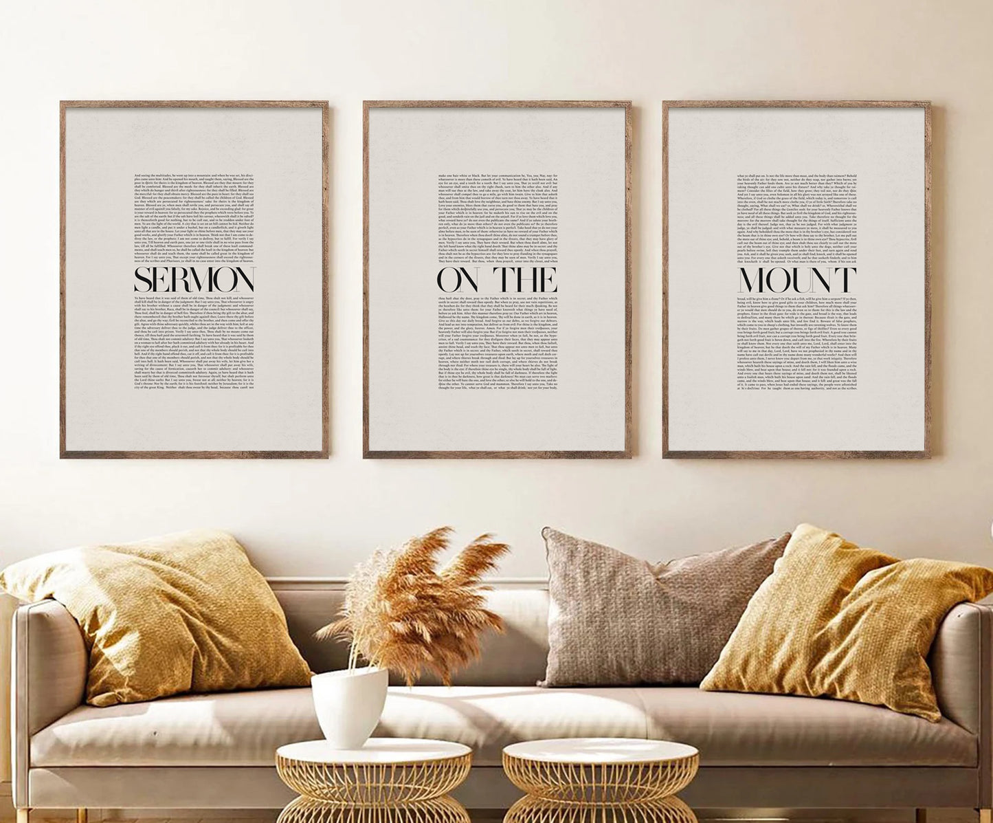 Sermon on the Mount Minimalist Design - Digital Print