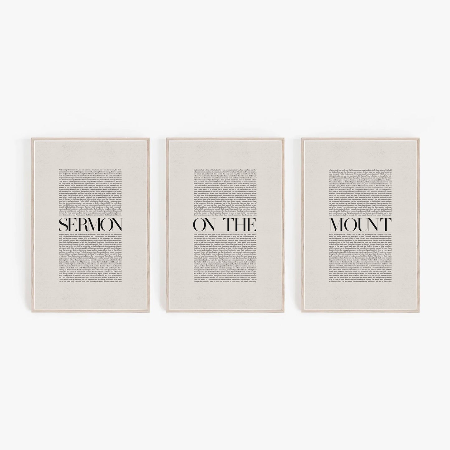 Sermon on the Mount Minimalist Design - Digital Print