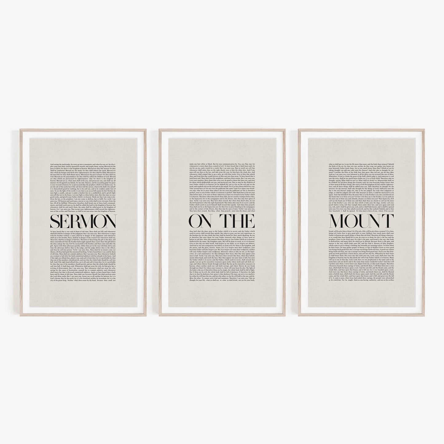 Sermon on the Mount Minimalist Design - Digital Print