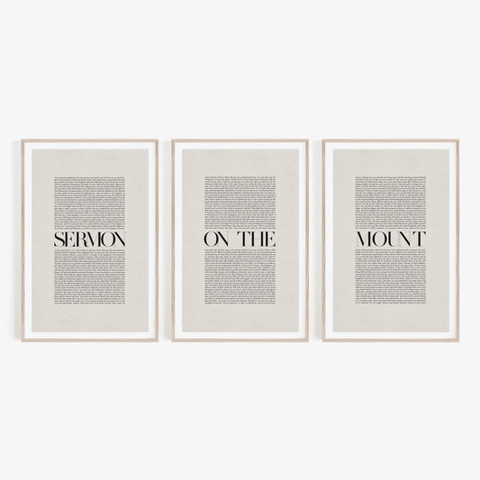 Sermon on the Mount Minimalist Design - Digital Print