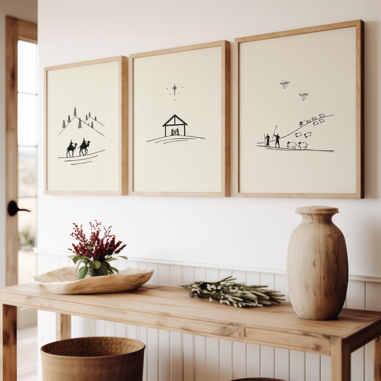 Nativity Christmas Set - Digital Print